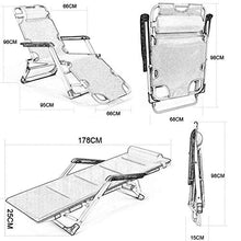 Folding Sun Lounger Deck Chair with Armrest Garden Relaxing Recliner Outdoor Comfortable Seat Bed Reclining Chair for Patio Camping Beach