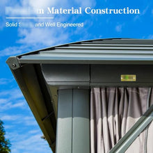 10'X12' Outdoor Gazebo with Aluminum: Galvanized Steel Roof, Curtains. for Garden, Lawn, Poolside. Easy Assembly for Comfort. Aluminum Frame. Double Roof Weather Resistance. Curtains and Netting