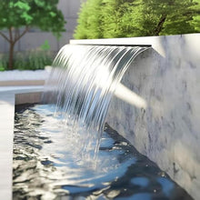 BiSaXieTa Wall Recessed Pool Waterfall Spillway Pool Waterfall Fountain