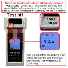 Digital Pool Water Tester, Bluetooth, Wi-Fi, App, Cloud, Pool Testing Kit, 27 Water Parameters, Accurate, All in One, Field Tested - PoolWaterLAB