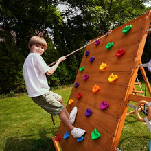 Avenlur Sycamore Ultimate Climbing Set with Swings & Trapeze Bar Colorful