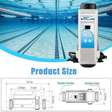 Erxewim 20g/H Saltwater Chlorinator, EC20 Auto Cleaning Salt Water Pool Chlorine Generator System for Spa Swimming Pool up to 85 m3, Self-Cleaning