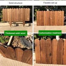 DECORN Garden Wooden Fence Wood Garden Edging Border Outdoor Landscape Border Edging for Gardens Lawns Balconies Courtyards Planting Fences, 35 ft(L),A-31.5" H