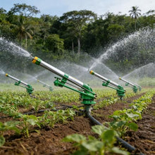 YXINHONGYUE High Traffic Farm Irrigation Spray Gun Adjustable Impact Gun Sprinkler for Farmland, Large Garden Long-Range Farm Irrigation Sprinkler (360° Large-Area)