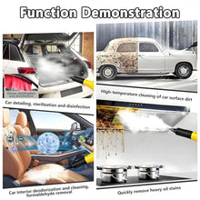 Portable High Pressure Steam Washer Jet Washer,Power Wash with Accessories and 3.5L Tank,for Patio and Car,Cleaning Drives,Vehicles,Garden,Grime,Grease Removal Yellow
