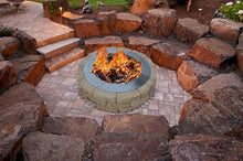 Firebuggz Heavy Duty Smokeless Stainless Steel Fire Pit Ring Insert for Outdoors - 29" Round Insert, 37" Outside Flange, 10" Height