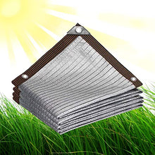 32.8x39.4ft Shade Cloth for Plants with Grommets 90% Sunblock Mesh Tarp, Greenhouse Heat Protection Aluminum Foil Shade Net for Garden Plants Patio Lawn Flowers Chicken Coop Car Outdoor