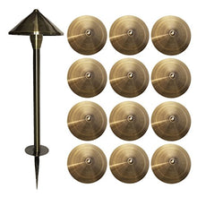 Ignite 12V LED Brass Pathway Landscape Lighting - 12 (3 Watt) Fixtures Brass