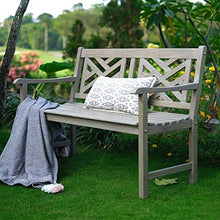 Cambridge Casual Weathered Teak Maine 4-Foot Garden Bench, Solid Teak Wood Patio Furniture, Weather-Resistant Outdoor Furniture for Garden, Lawn, Porch, Backyard, Deck, Balcony
