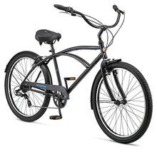 Schwinn Huron Adult Beach Cruiser Bike 26-Inch 7-Speed Black