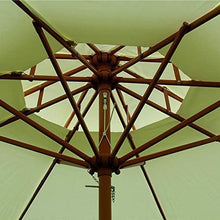 Parasol Patio Umbrellas 2.7m Garden (Single Top/Double Top) Waterproof Umbrella Shade Two Models For Beach/Pool/Patio/Balcony/Patio (White wooden shade)