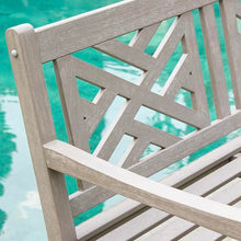 Cambridge Casual Weathered Teak Maine 4-Foot Garden Bench, Solid Teak Wood Patio Furniture, Weather-Resistant Outdoor Furniture for Garden, Lawn, Porch, Backyard, Deck, Balcony