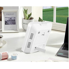 ASWRTYJO ABS Large-Screen Temperature Humidity Meter with Clock Household Electronics