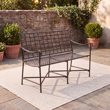 SAFAVIEH Outdoor Caledonia Loveseat Bench, 47" Rustic Brown PAT5050B