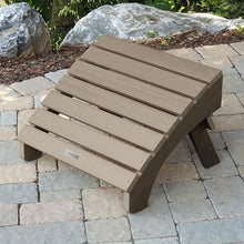 highwood Hamilton Folding & Reclining Adirondack Chair with Ottoman, Woodland Brown