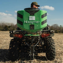 Hooyman Vehicle Spreader with Adjustable Feed Rate, Universal Attachment, 125LB Capacity, for Seeding, Land Management, and Lawncare