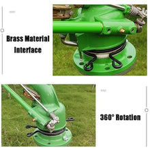 Farm Irrigation Sprinkler On Tripod Base, 2" Impulse Tripod Sprinkler, 0°-48° Elevation Angle Adjustable, 360° Rotary Large Area Watering Spray