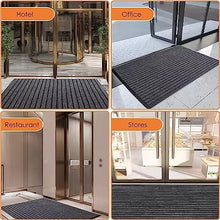 Welcome Mats Large, Summer Rubber Rugs for Entryway, Outside Door Mats for Front Door Weather Resistant, 80/90/100/120/140/160/180cm Length (Color : Gray, Size : 120x180cm/47x71 in)