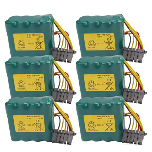 xutyeelwe 6pcs 8HR-4/3FAUPC 9.6V 4500mAh with Black Plug Ni-MH Rechargeable Battery Pack
