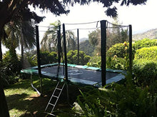 Best Trampoline USA Rectangle Gymnastics Trampoline with Net Enclosure Heavy Duty 750lbs Capacity