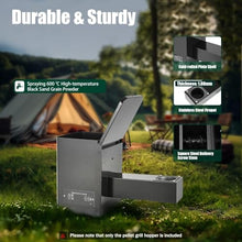 Vdniduir Pellet BBQ Smoker Hopper Kit, Auto Ignition Electric Hopper, 250W Wood Pellet Smoker Grill Part,with 11 Gear Temperature Control