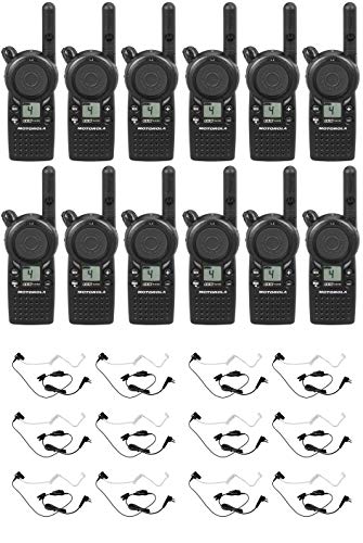 SR-Moto CLS1410 1W 4-Channel Business Radio with Surveillance Headset (12 Pack)
