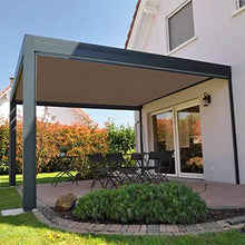COARBOR 8Ft x 144Ft Outdoor Shade Cloth Sun Shade Fabric Roll Shade Cover for DIY Pergola Carport Patio Deck Backyard Garden Greenhouse Yard Balcony- Brown