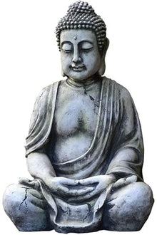 ZEELYDE Buddha Statue,Buddha Statue, Large Vintage Indoor Outdoor Buddha Statue, Zen Buddhism Figurine Sculpture, Home Office Outdoor Garden Decoration Ornament Crafts