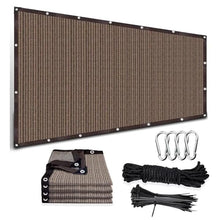 ZGLCQSGY 44' x 48' Rectangle Sun Shade Sail Canopy UV Block Sun Shade for Outdoor Patio Garden Backyard, Dark Brown (We Make Custom Size)