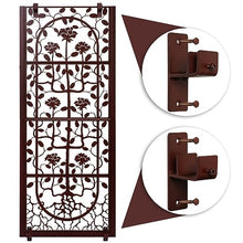 H Potter Wall Trellis Patio Deck Garden Balcony for Climbing Plants Metal Art Decor Decorative Privacy Screen Panel Outdoor Indoor Backyard Roses Vines Wall Brackets Included
