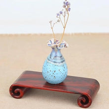 QUANGJN Pcs Plants Saucers Bracket Carved Crafts Solid Wood Vase Bonsai Teapot Jade Ornament Base Plant Pot Saucers,