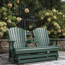 Signature Design by Ashley Outdoor Adirondack Patio Glider Bench, Green