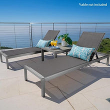 Heliodeck Outdoor Adjustable Chaise Lounge Chair Set of 2, Heavy Duty 400LBS Capacity Aluminum Frame with Breathable Mesh Seat, UV Resistant Patio Recliner for Pool, Beach, Yard