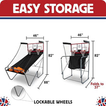 Pop-A-Shot Indoor/Outdoor Dual Shot Arcade Basketball Game Black