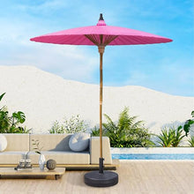 Outdoor Sunshade Umbrella, Patio Umbrella, Table Market Umbrella, With Base For Pool, Porch, Garden, Deck, Backyard(Orange)