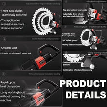 Upgrade 8900w Concrete Ring Saw Multi Saw Blade16-20-24in, Electric Ring Saws Cutter Depth 30/40/50cm, Linkage Water Pump, 5m Water Pipe, Dust-Free Cutting for Stone, Rebar