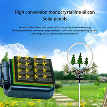 Christmas Pine Cone Lights Solar Tree Lights Garden Outdoor Waterproof Solar Yard Decoration Light Solar Stakes Deco Lights for Patio Lawn Pathway Christmas