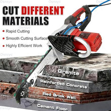 Osnzyc Handheld Electric Chainsaw Wall Cutter with Brushless Motor, Concrete Wall Cutter, Powerful Wall Grooving Cutting Tool with Two Chains/Guide Bar, for Reinforced Concrete/Red Brick Wall 48cm
