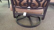 Patio Land Santa Anita Outdoor Patio Set of 4 Swivel Rocker Club Chairs Dark Bronze