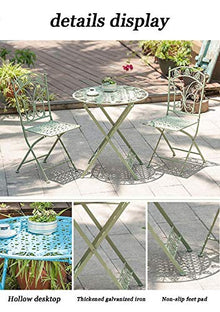 Daily Accessories Outdoor Folding Table and Chairs Garden Patio Table 2 Large Chairs Rust Proof | Weatherproof