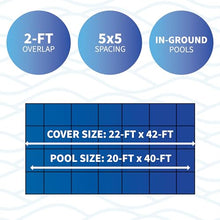 Blue Wave Rectangular In Ground Pool Safety Cover 20x40 Ft Blue