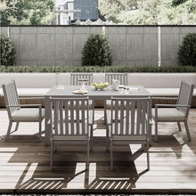 RoyalCraft Aluminum 7-Piece Patio Dining Set with Cushions Grey