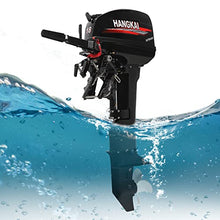 DUYIWAA 18HP 2-Stroke Heavy Duty Outboard Motor Engine Long Shaft for Fishing Boats