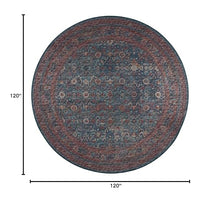 Dalyn Jericho JC7 Navy Soft Round Rug 10' x 10'