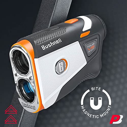 PlayBetter Bushnell Tour V6 Shift Golf Rangefinder with Slope - PinSeeker, Visual JOLT, BITE Mount - Shift (Slope)