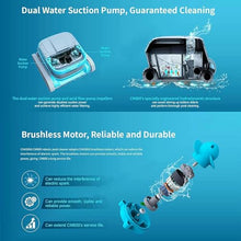 WZUOPG Fully Automatic Robotic Pool Cleanser, 90 ° Wall Climbing Pool Vacuum Cleaner with Application Control, 6 L Super Large Filter Filter Baskets, for Pool On/on The Ground