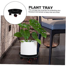 YYBOES Removable Flower Pot Base Planter Tray with Wheels Plant Roller Tray Plant Tray on Wheels Plant Tray Indoor with Wheels Plant Roller Base Plant Trays Rolling Plant Tray Plant Plate