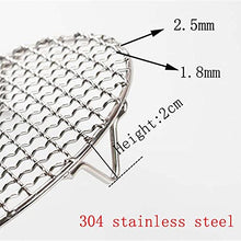 A1DFDFGOQSFG Stainless Steel Round Barbecue Net with Foot Pedal Barbecue Net Cooling Rack Steam Grill for Camping Outdoors