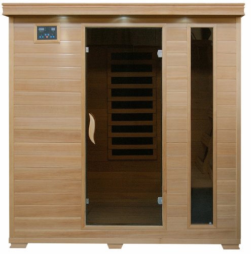 Generic Tranquility 4-Person Hemlock Sauna with Carbon Infrared Heaters