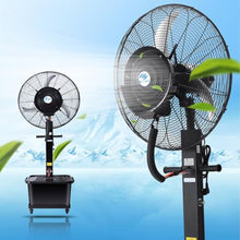 Outdoor Misting Fan Commercial Oscillating Fan for Patio, Portable Industrial Floor Pedestal Fan, Water Mist Cooling Spray Fan, with with 11 Gallon Tank, 3 Speeds ( Color : Adjustable , Size : 75cm(30